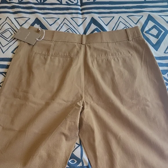 Everlane Tan Trousers with Straight-Leg Design - Picture 6 of 7